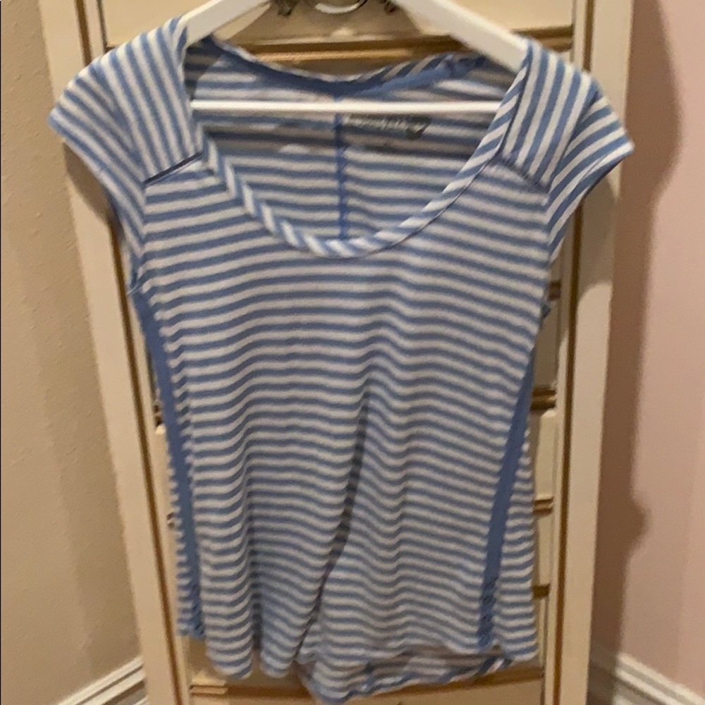 Blue/white T